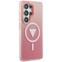 Guess IML Gradient Triangle MagSafe - Etui Samsung Galaxy S26 Ultra (różowy)