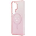 Guess IML Gradient Triangle MagSafe - Etui Samsung Galaxy S26 Ultra (różowy)