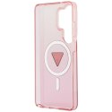 Guess IML Gradient Triangle MagSafe - Etui Samsung Galaxy S26 Ultra (różowy)