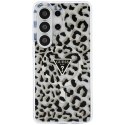 Guess IML Leopard Print Triangle MagSafe - Etui Samsung Galaxy S26 Ultra (czarny)
