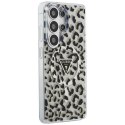 Guess IML Leopard Print Triangle MagSafe - Etui Samsung Galaxy S26 Ultra (czarny)