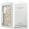 Guess IML Leopard Print Triangle MagSafe - Etui Samsung Galaxy S26 (brązowy)