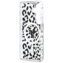 Guess IML Leopard Print Triangle MagSafe - Etui Samsung Galaxy S26 (czarny)