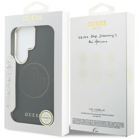 Guess Perforated Logo MagSafe - Etui Samsung Galaxy S26 Ultra (czarny)