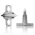 Qoltec Przelotowy uchwyt / wieszak do kabli | MBL: 14kN