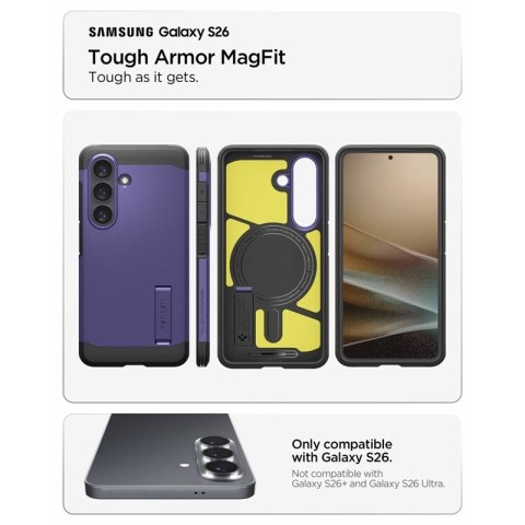 Spigen Tough Armor MagSafe - Etui do Samsung Galaxy S26 (Ash Violet)