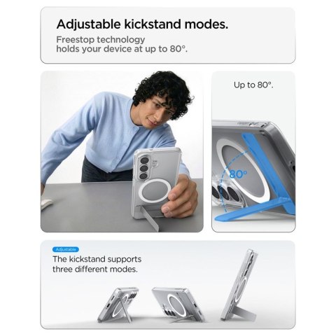 Spigen Ultra Hybrid S Mag MagSafe - Etui do Samsung Galaxy S26+ (Clear/White)