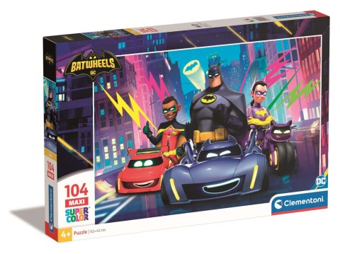 Clementoni: Puzzle 104el. Maxi - Batwheels