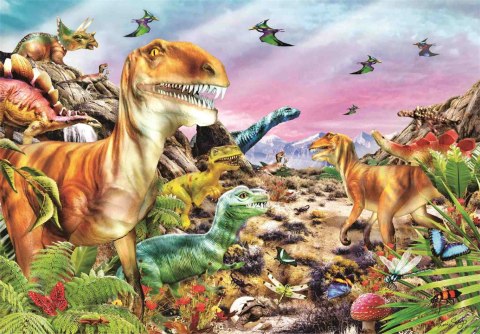 Clementoni: Puzzle 104el. - Świat Dinozaurów