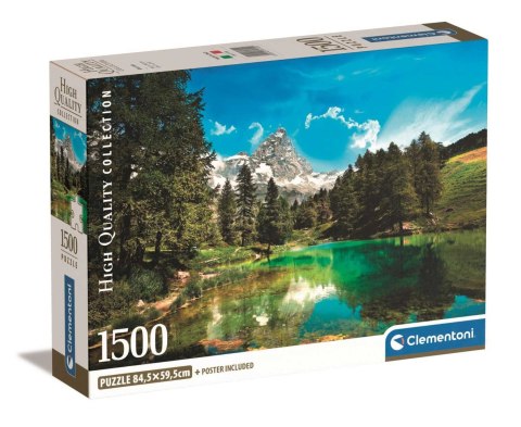 Clementoni: Puzzle 1500el. Compact HQ - Błękitne Jezioro