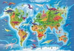 Clementoni: Puzzle 180el. - Dinosaurs Map