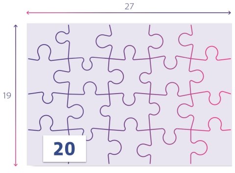Clementoni: Puzzle 2x20el. Jurassic World