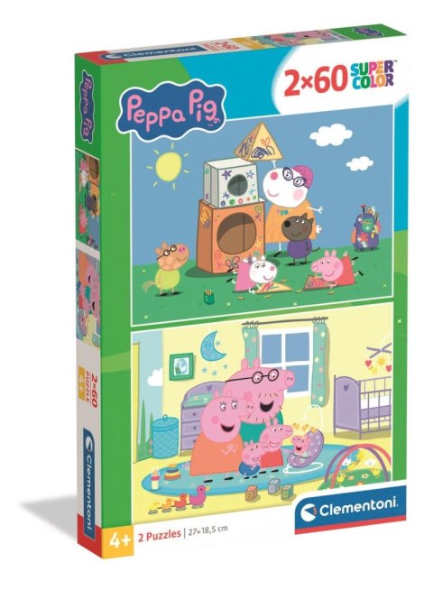 Clementoni - Puzzle 2 X 60el. Peppa Pig