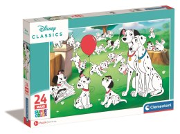 Clementoni: Puzzle 24el. Maxi - 101 Dalmatyńczyków