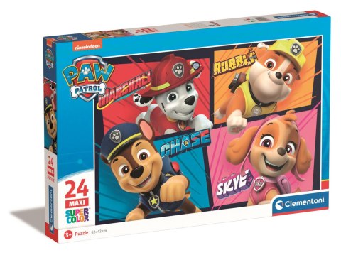 Clementoni: Puzzle 24el. Maxi Super Kolor - Psi Patrol