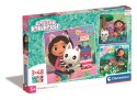 Clementoni: Puzzle 3x48el. - Gabby'S Dollhouse