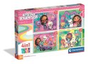 Clementoni - Puzzle 4 W 1 Gabby'S Dollhouse