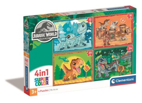 Clementoni: Puzzle 4w1 - Jurassic World