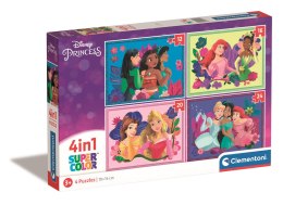 Clementoni: Puzzle 4w1 Super Kolor - Girl Power