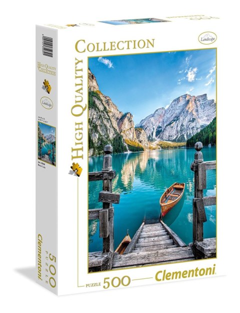 Clementoni: Puzzle 500el. HQ - Braies Lake