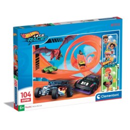 Clementoni: Puzzle Super 104el. Hot Wheels