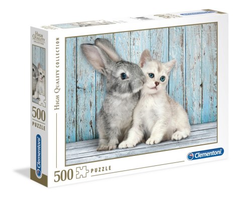 Kot i królik | Puzzle 500el. | Clementoni
