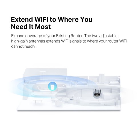Repeater-wzmacniacz sygnału Wi-Fi Mercusys ME60X AX1500