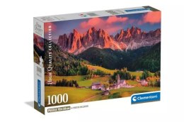 Clementoni: Puzzle 1000el. Compact HQ - Magical Dolomites