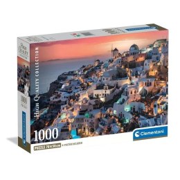 Clementoni: Puzzle 1000el. Compact HQ - Shades of Santorini