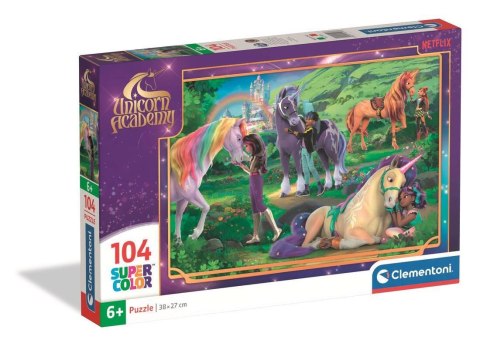 Clementoni: Puzzle 104el. - Unicorn Academy