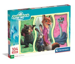 Clementoni: Puzzle 104el. - Zootopia 2