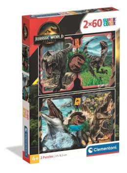 Clementoni: Puzzle 2x60el. - Jurassic World