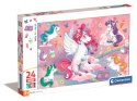 Clementoni: Puzzle 24el. Maxi - Wesołe Jednorożce