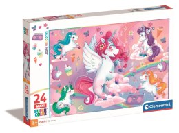 Clementoni: Puzzle 24el. Maxi - Wesołe Jednorożce