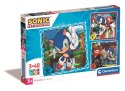 Clementoni: Puzzle 3x48el. Sonic