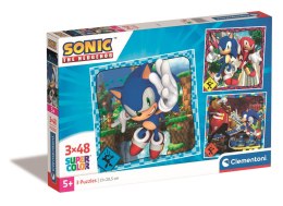 Clementoni: Puzzle 3x48el. Sonic