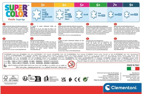 Clementoni: Puzzle 4w1 - Mamy i ich dzieci