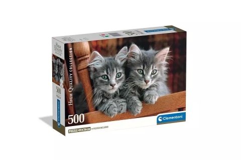 Clementoni: Puzzle 500el. Compact HQ - Kittens