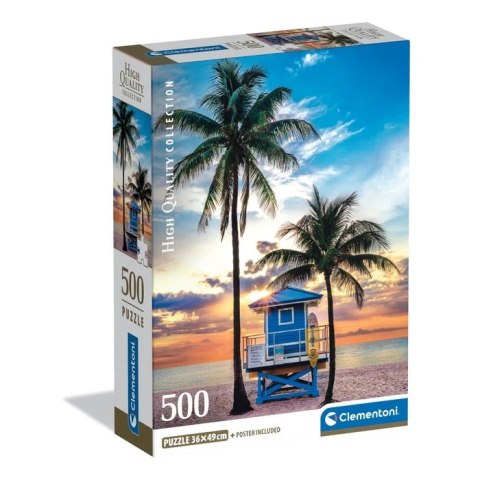 Clementoni: Puzzle 500el. Compact HQ - Miami Beach, Florida