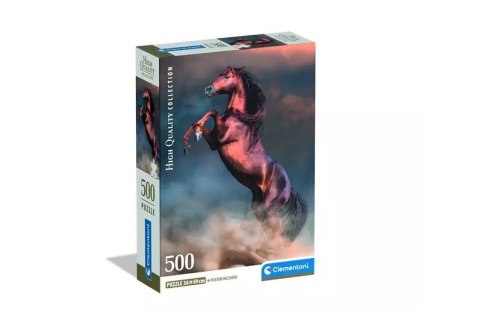 Clementoni: Puzzle 500el. Compact HQ - Wild Red Stallion