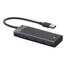 Hub USB UGREEN CM653 4-portowy (szary)