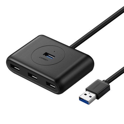 Hub USB UGREEN CR113 4-portowy USB 3.0 0.5m (czarny)