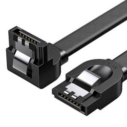 Kabel UGREEN US217 SATA kątowy 0.5m (czarny)