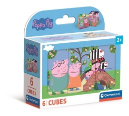 Klocki 6el - Świnka Peppa | Clementoni