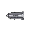 Ładowarka samochodowa UGREEN CD130 30W USB-A/USB-C (szara)