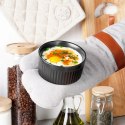 Miseczki do Zapiekania Pieczenia Ceramiczne Czarne VILDE 260 ml 6 szt.