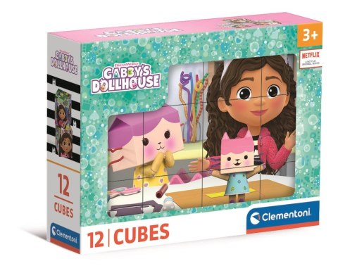 Puzzle Klocki 12el. Koci Domek Gabi | Clementoni