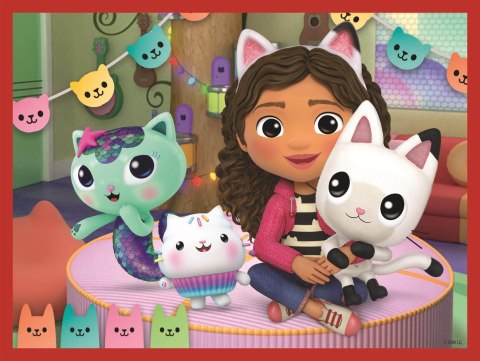 Puzzle Klocki 12el. Koci Domek Gabi | Clementoni