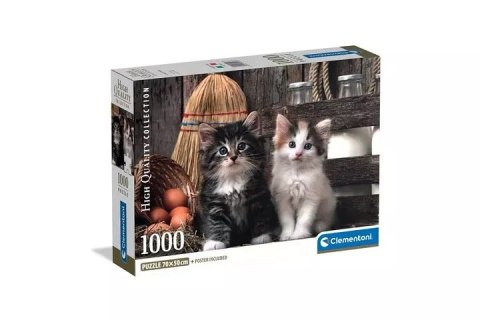 Clementoni: Puzzle 1000el. Compact HQ - Lovely Kittens