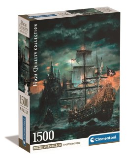 Clementoni: Puzzle 1500el. Compact HQ - Statek Piracki